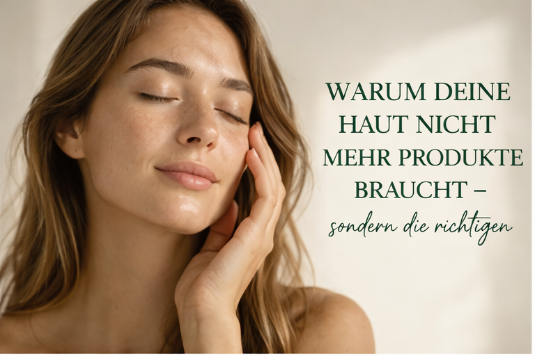 Sanfte Hautpflege-Routine für gesunde, strahlende Haut – weniger Produkte, mehr Wirkung im Alltag